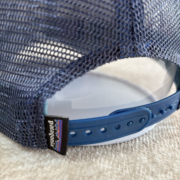 Patagonia Cap Fitz Roy Hex Trucker‎ Mid Crown Calif USA 1973 Mesh Snapback - Picture 4 of 8